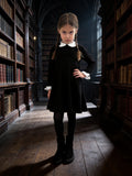 Black dress with white trim