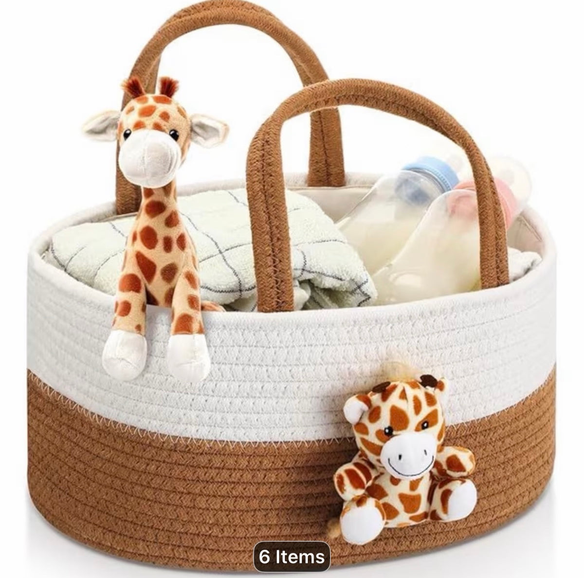 Woven Storage Basket - Giraffe