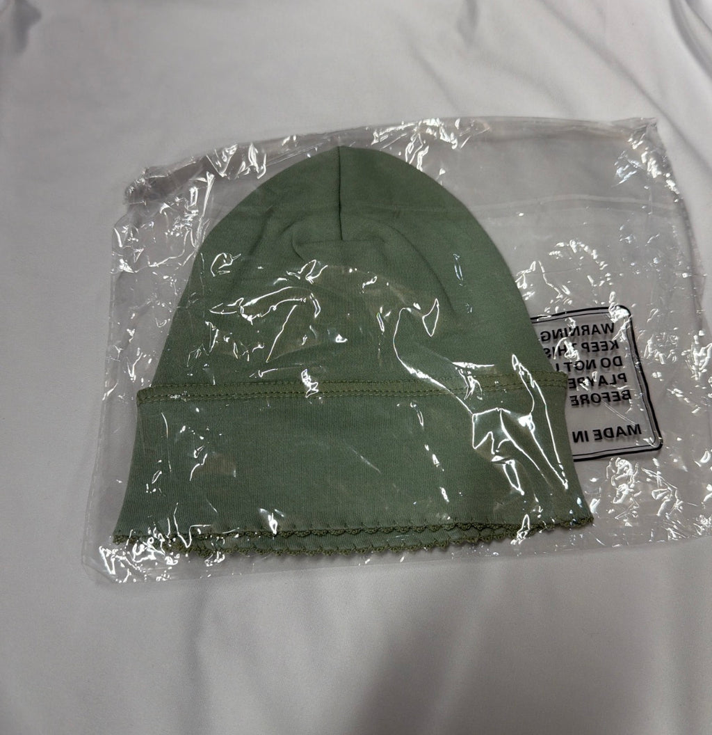 Picot Trim Cotton Hat