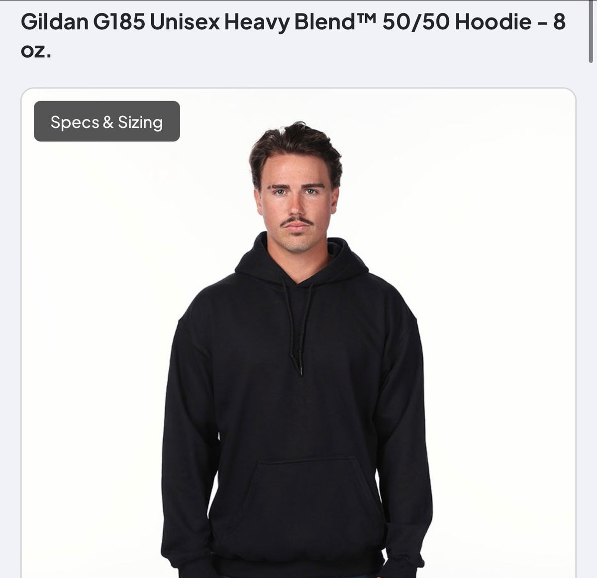 Gildan G185 hoodie