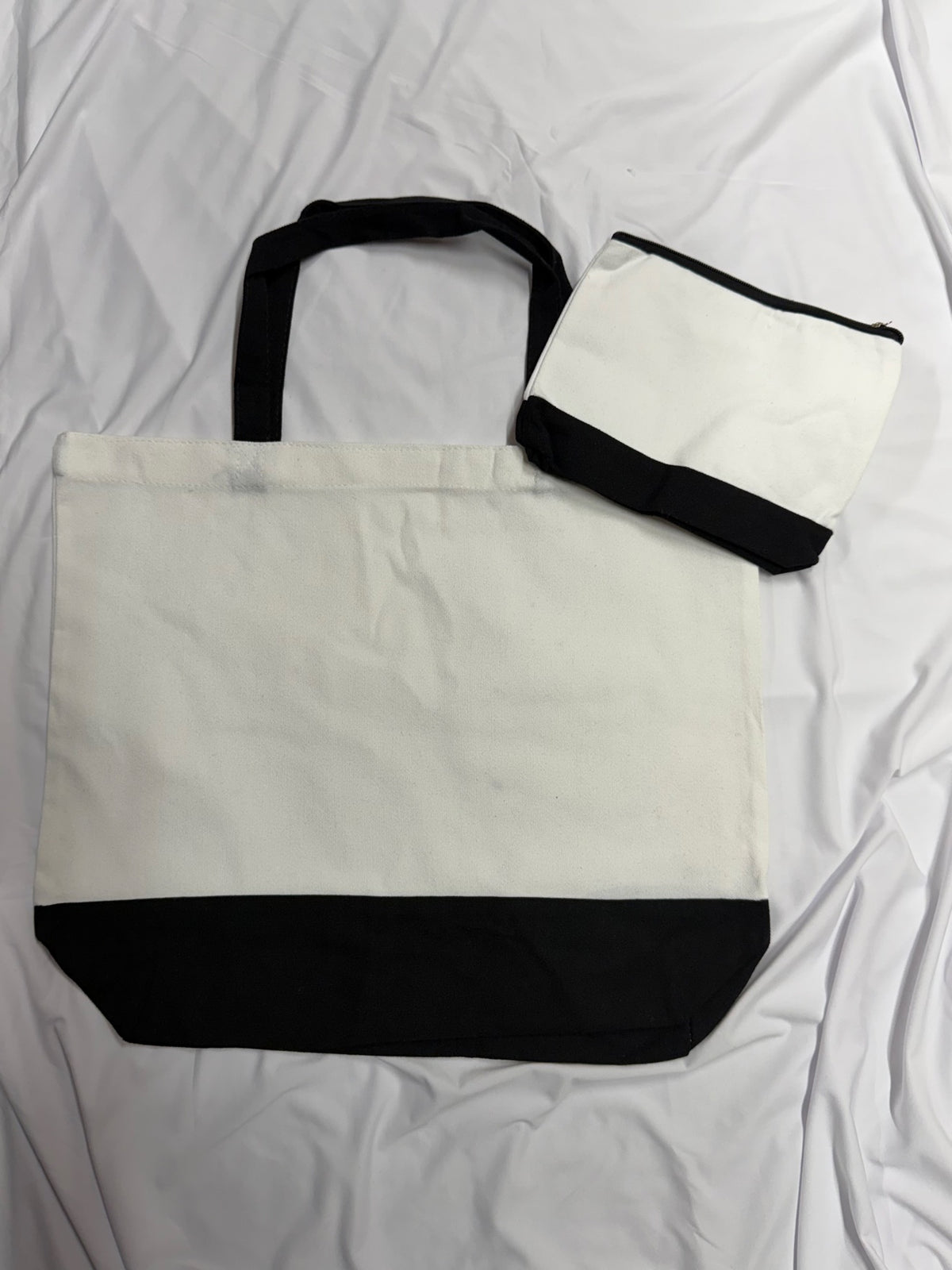 Large blank canvas tote