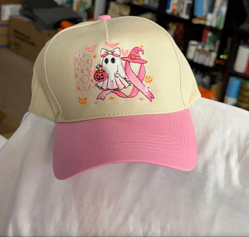 Breast Cancer Ghost Hat - Ready Now