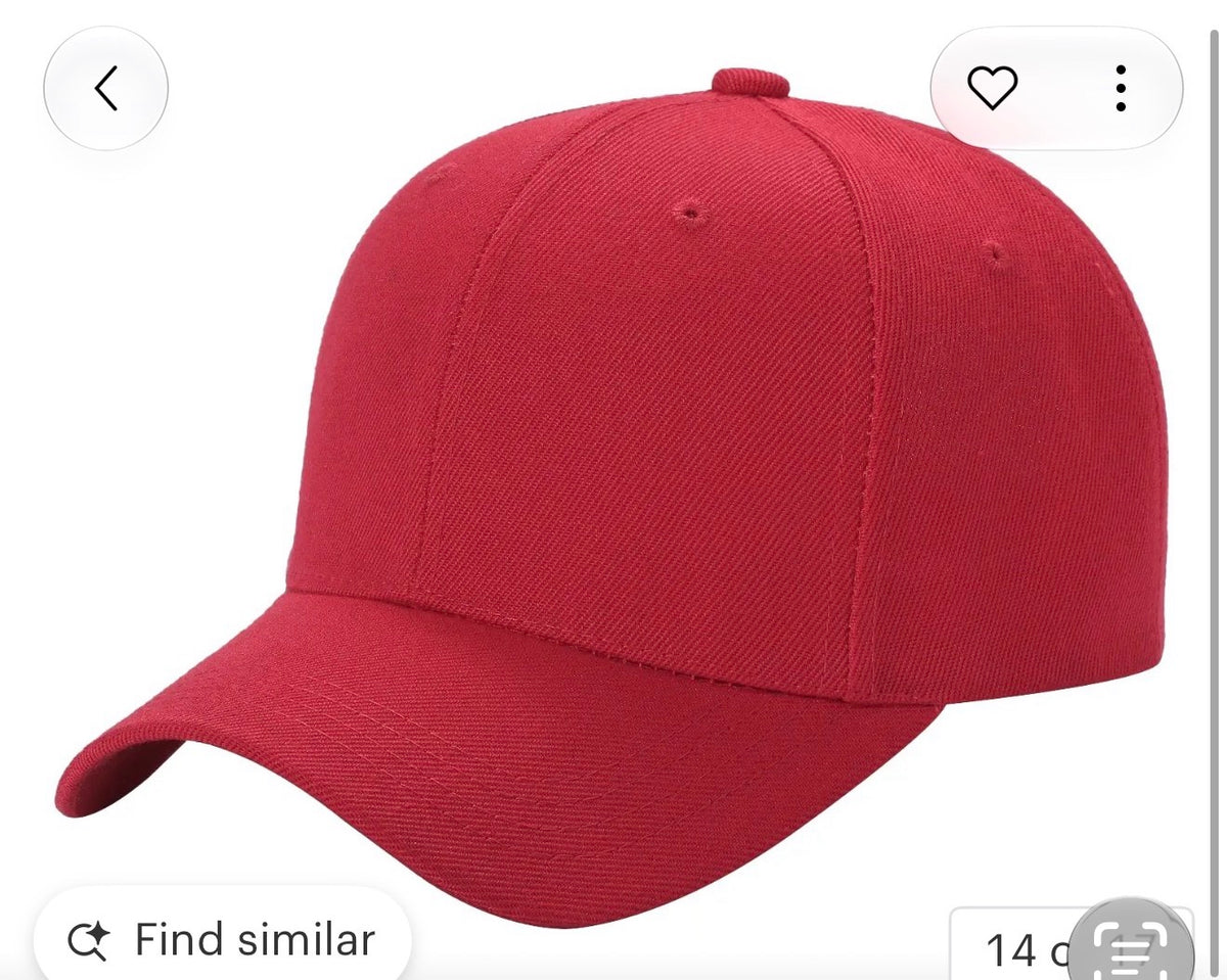 Unbranded UNB-V1KIDS-RED youth baseball cap